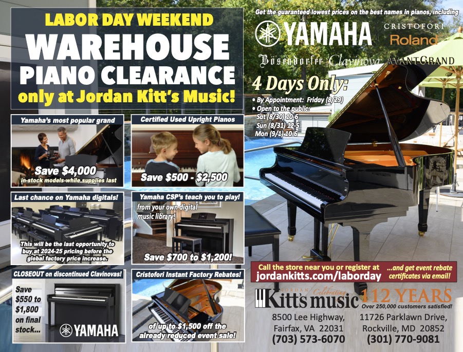 Labor Day DC 2025 Hero Labor Day Piano Clearance 2025