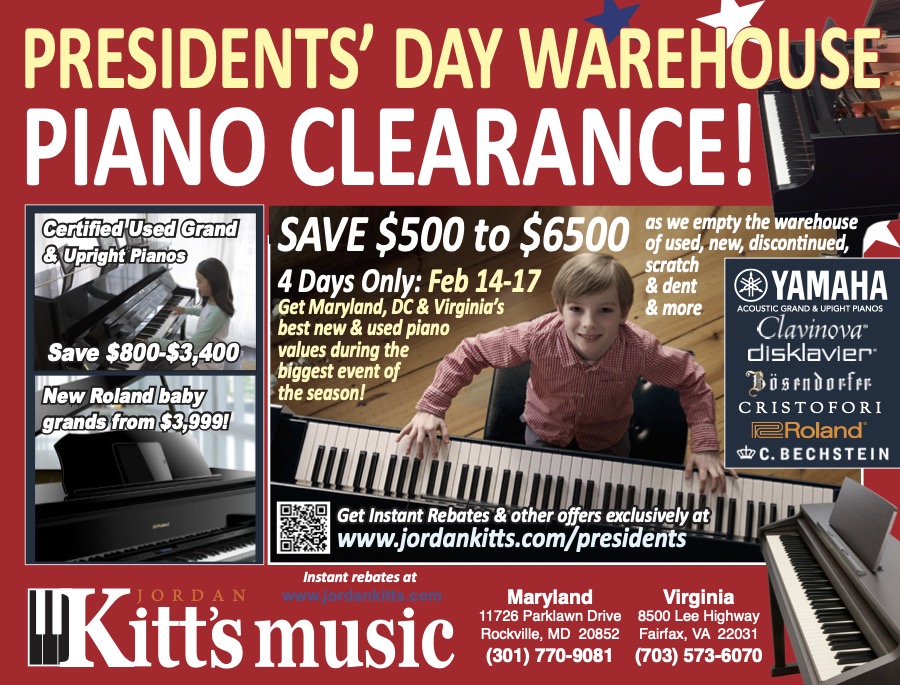 Presidents Day Warehouse Piano Sale